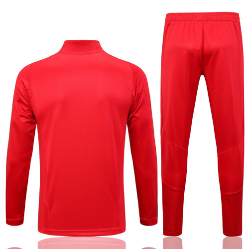 23-24 Flamengo Red Half Pull Tracksuit #B644 (半拉链)