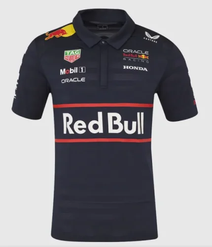 2025 F1 Red Bul1 Black Polo Racing Suit(有领)