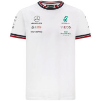 F1 Formula One Mercedes White Short Sleeve Racing Suit (梅赛德斯 圆领) F1 Formula One Mercedes White Short Sleeve Racing Suit (梅赛德斯 圆领)