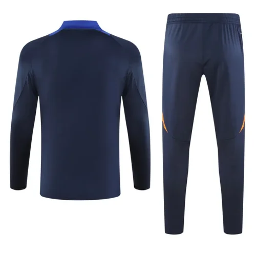 24-25 JUV Royal blue Kids Half Pull Tracksuit (童装)(半拉链)