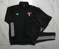 23-24 Sao Paulo Black Jacket Tracksuit #A664