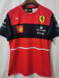 2022 Ferrari F1 Formula Red Short Sleeve Racing Suit (法拉利圆领)