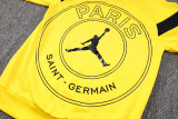 23-24 PSG Jordan Yellow Hoodie Jacket Tracksuit #F450