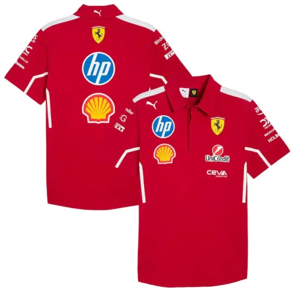 2025 Fl Ferrari Polo Racing Suit (有领)