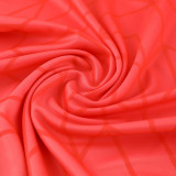 2023 AD05 Orange Short-sleeved Trouser Suit