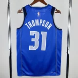 22-23 Dallas Mavericks THOMPSON #31 Blue Away Top Quality Hot Pressing NBA Jersey