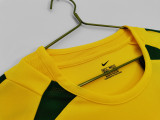 2002 Brazil Retro Home  Soccer Jersey