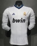 2012-2013 RMA Home Player Version 长袖球员 Long Sleeve Retro Soccer Jersey