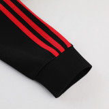 23-24 Man Utd Black Jacket Tracksuit #03