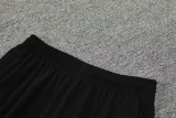 24-25 PSG Black Half Pull Tracksuit (半拉链)(粉色领)