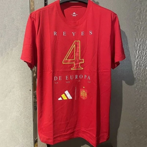 24-25 Spain Red High Quality Casual T-Shirt