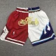 BULLS JAZZ Red White City Edition Top Quality NBA Pocket Pants #公牛拼爵士