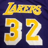Lakers JOHNSON # 32 Purple MitchellNess Retro Jerseys