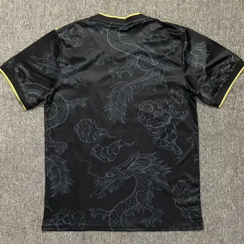 2023 RMA Black Special Edition Fans Training Shirts 金边龙纹
