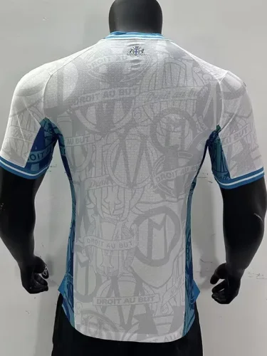 24-25 Marseille White Special Edition Player Version Soccer Jersey