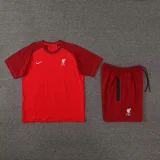 24-25 LIV Red Training Short Suit (100%Cotton)纯棉