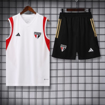 23-24 Sao Paulo White Tank top and shorts suit