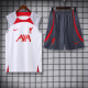 23-24 LIV White Tank top and shorts suit (灰袖)