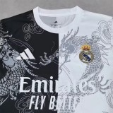 25-26 RMA White Black Special Edition Fans Training shirts *龙纹