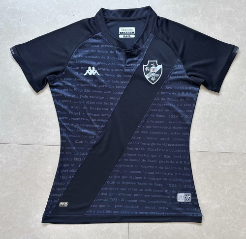 24-25 Vasco Black Goalkeeper Women Soccer Jersey (女)