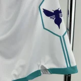 Hornets White City Edition Top Quality NBA Pants