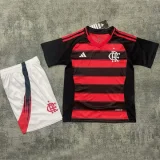 25-26 Flamengo Home Kids Soccer Jersey