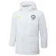 24-25 Man City White Hooded Windbreaker Fabric Cotton Coat #G240(绿彪标)