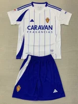 24-25 Zaragoza Home Kids Soccer Jersey