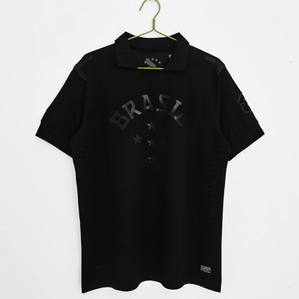 2013-2014 Brazilian Black Classic Player's Vintage Soccer Jersey