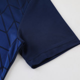 2023 AD05 Royal Blue Short-sleeved Trouser Suit