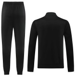 23-24 Man Utd Black Jacket Tracksuit #03
