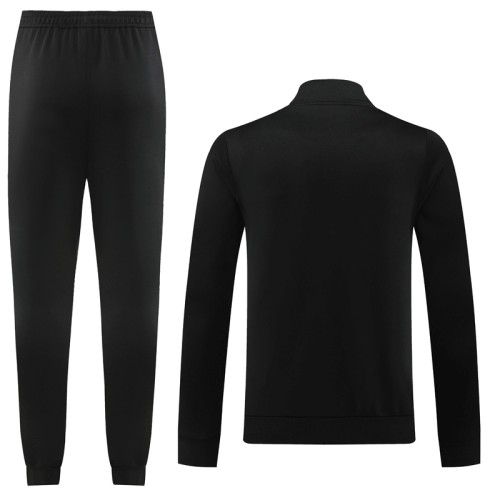 23-24 Man Utd Black Jacket Tracksuit #03