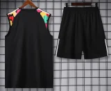 24-25 Man Utd Black Tank top and shorts suit