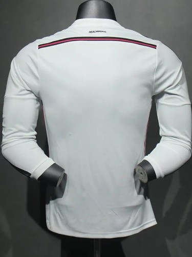 2014-2015 RMA Home Player Version 长袖球员 Long Sleeve Retro Soccer Jersey