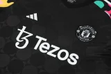 24-25 Man Utd Black Training Short Suit