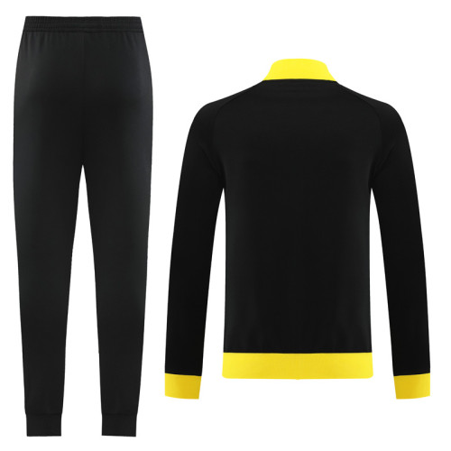 23-24 Dortmund Black Jacket Tracksuit #06