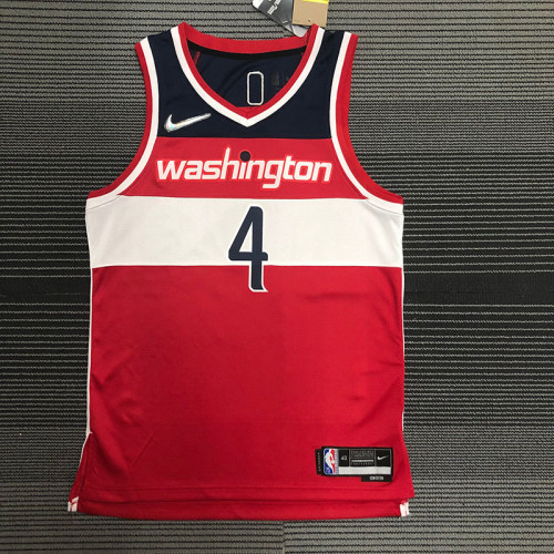 21-22 Wizards WESTBROOK #4 Red 75th Anniversary Top Quality Hot Pressing NBA Jersey