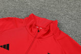 23-24 Flamengo Red Half Pull Tracksuit (半拉链)