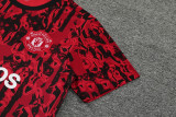 23-24 Man Utd Red Black Training Short Suit
