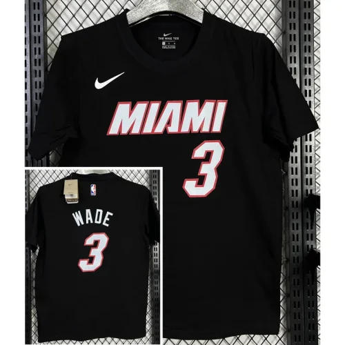 T142 HEAT WADE #3 Black High Quality Casual T-Shirt