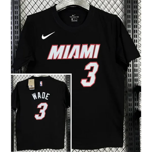 T142 HEAT WADE #3 Black High Quality Casual T-Shirt