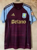 25-26 Aston Willa Red Special Edition Fans Soccer Jersey