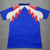 1990-1991 France Home Retro Soccer Jersey