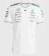 2025 Fl Mercedes White T-Shirts Racing Suit(圆领)