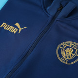 23-24 Man City Royal Blue Jacket Tracksuit #05