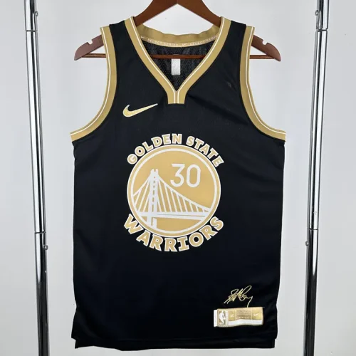 23-24 WARRIORS CURRY #30 Black Glory Edition Top Quality Hot Pressing NBA Jersey 荣耀版