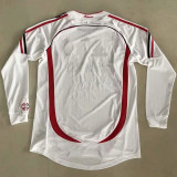 2006-2007 ACM Away White Long Sleeve Retro Soccer Jersey (长袖)(带决赛小字)