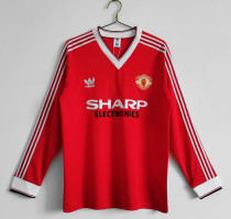 1983 Man Utd Home Long Sleeve Retro Soccer Jersey 长袖 1983 Man Utd Home Long Sleeve Retro Soccer Jersey 长袖