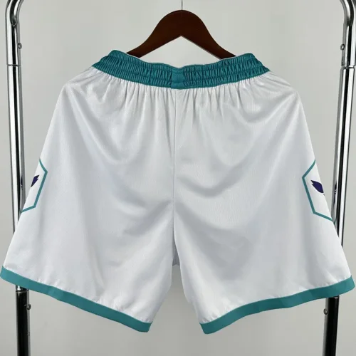 Hornets White City Edition Top Quality NBA Pants