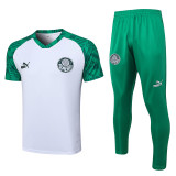 23-24 Palmeiras White Short-sleeved Trouser Suit #C1014